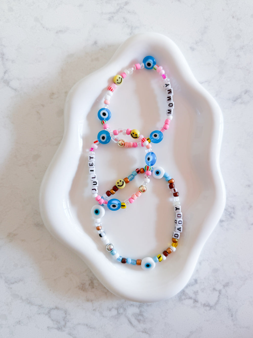 Triple Evil Eye Beaded Friendship Bracelet