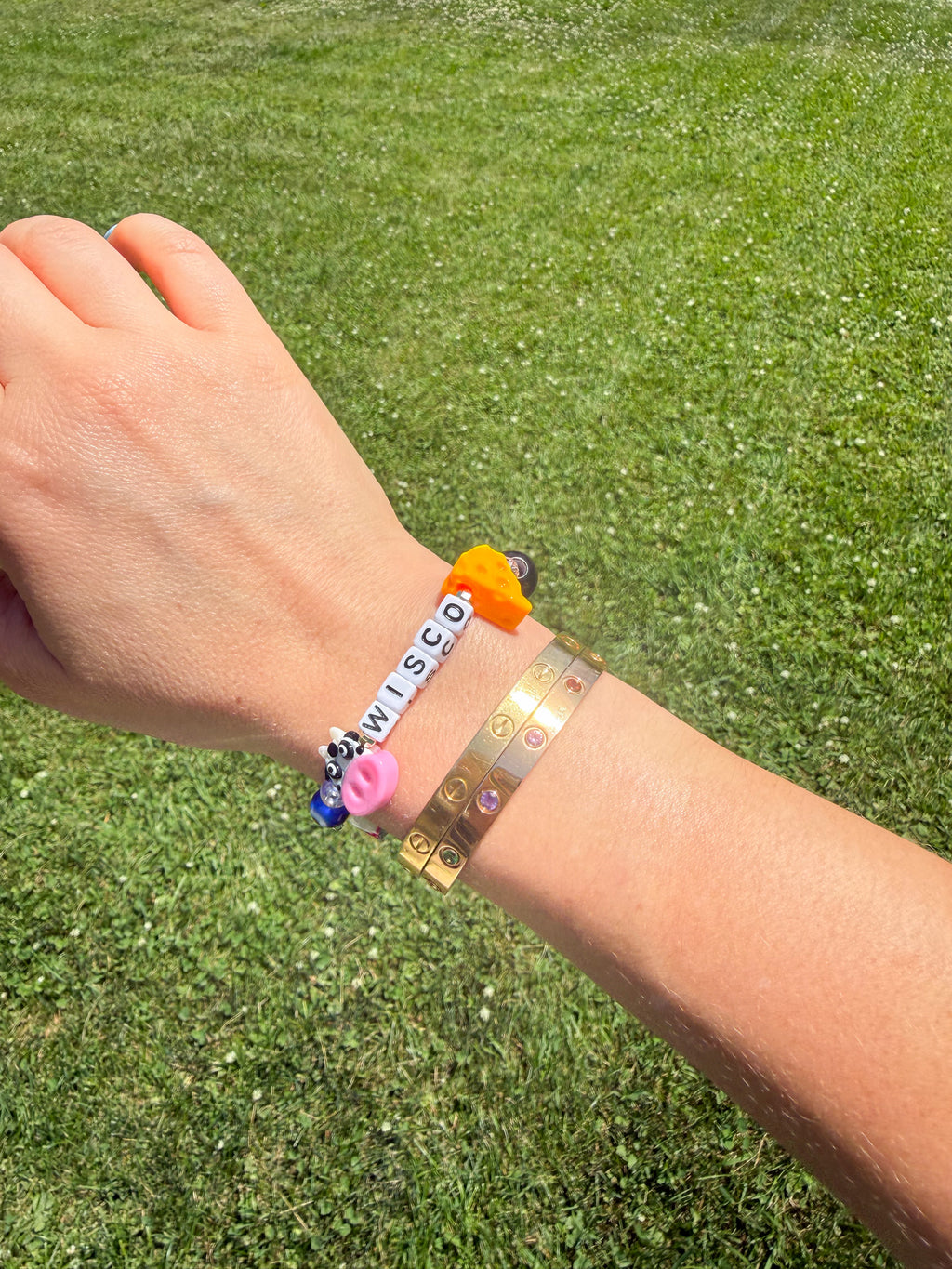 Wisconsin Beaded Bracelet