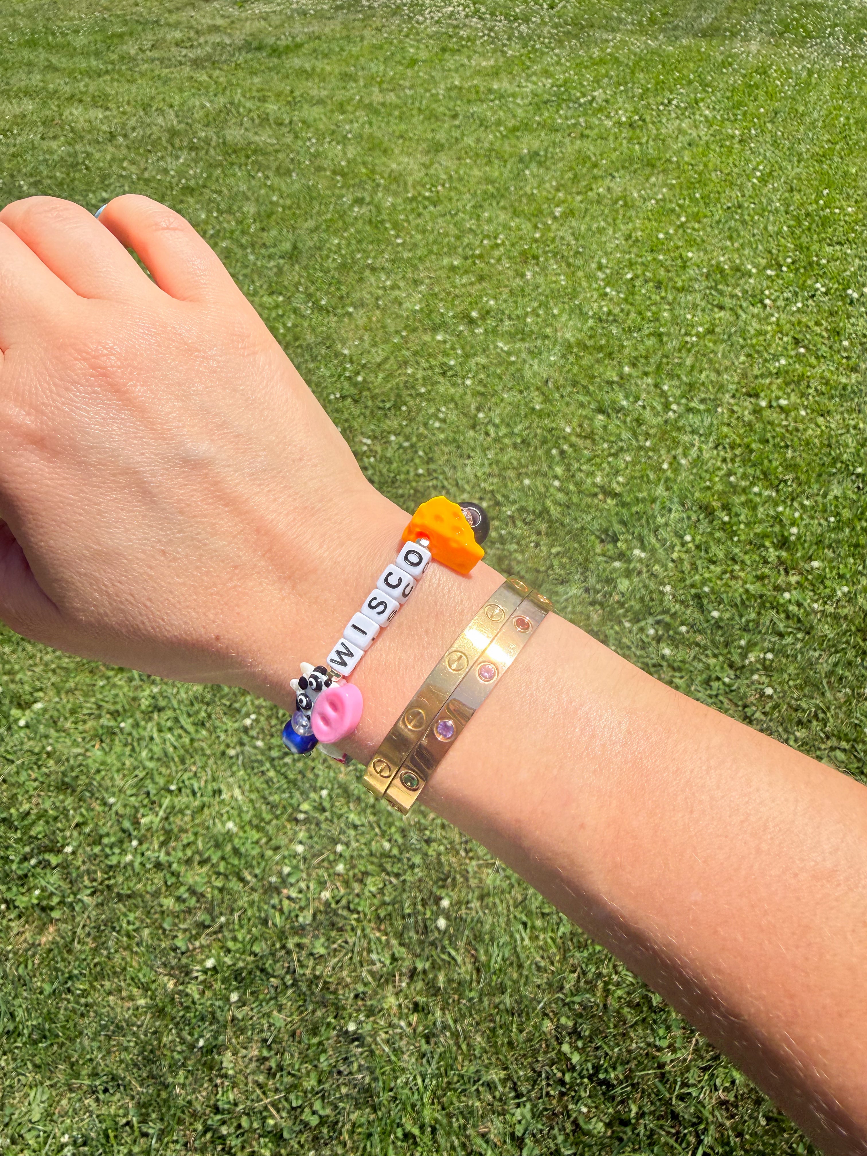 Wisconsin Beaded Bracelet