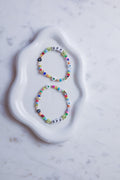 Custom Word Beaded Bracelet, Personalized Friendship Bracelet Evil Eye Protection, Inspirational Words f*ck off, grateful, strong AF