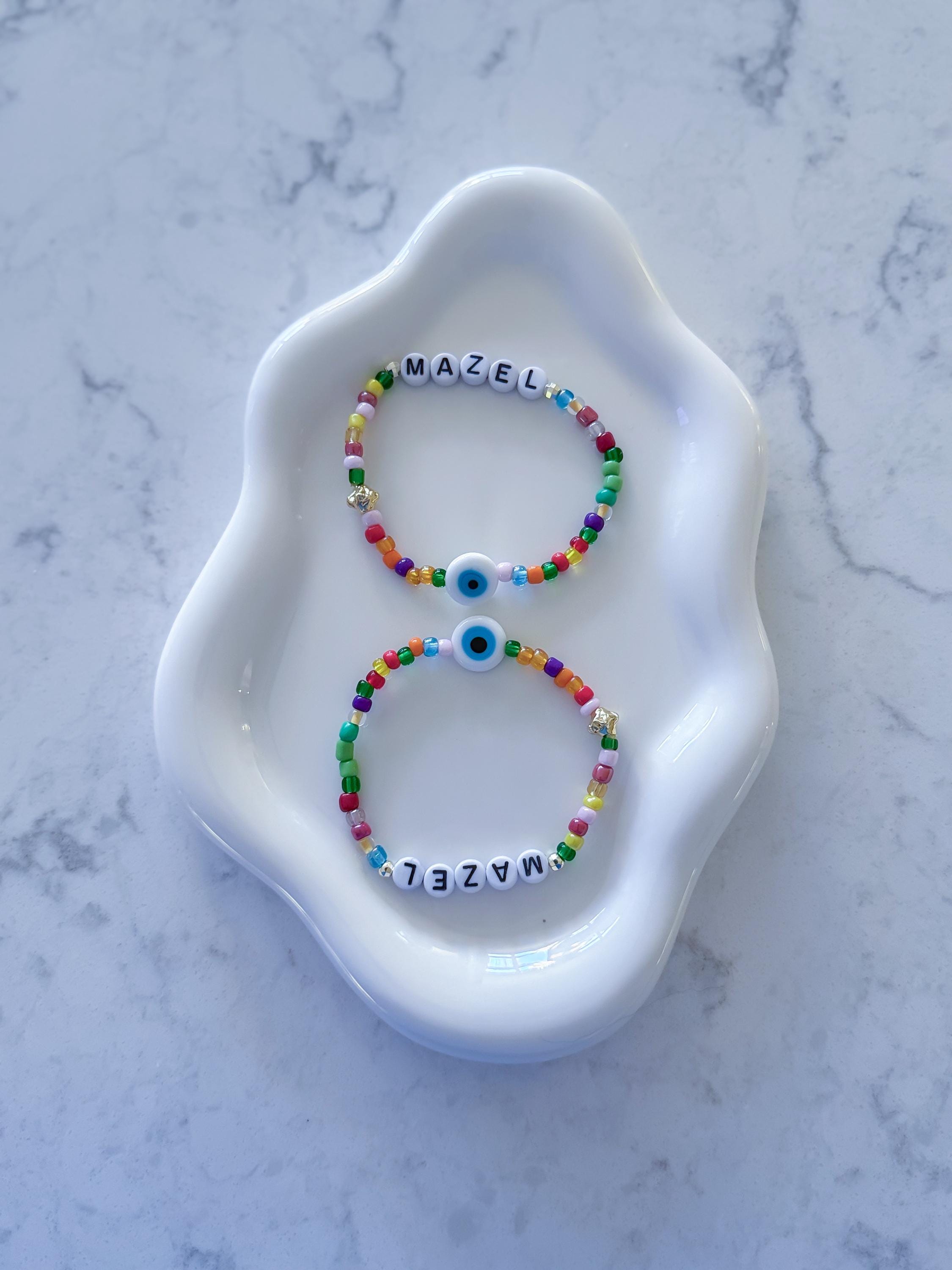 Beaded Evil Eye Bracelet: Customizable Religious Jewelry