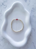 14kt Gold-Plated Evil Eye Bracelet: Dainty Beaded Protection