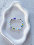 Custom Word Beaded Bracelet, Vibes, Be Happy, Good Energy, Bad Ass, Warrior - custom and inspirational words available