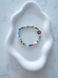 Custom Word Beaded Bracelet, Vibes, Be Happy, Good Energy, Bad Ass, Warrior - custom and inspirational words available