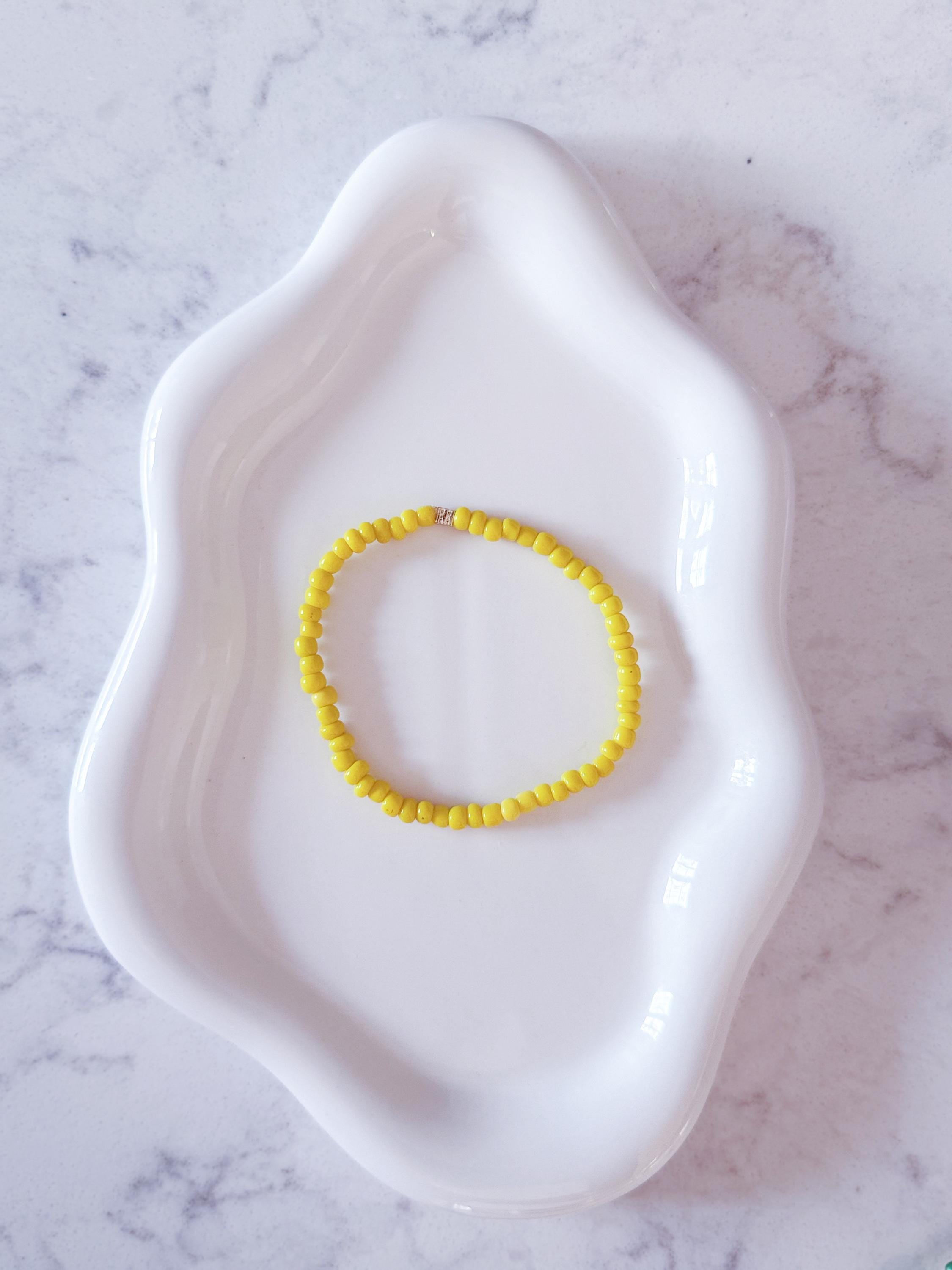 Custom NFL Team Beaded Bracelet: 14kt Gold-Plated, Handmade Game Day Jewelry