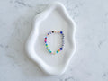 Custom Word Beaded Bracelet, Personalized Friendship Bracelet Evil Eye Protection, Inspirational Words f*ck off, grateful, strong AF
