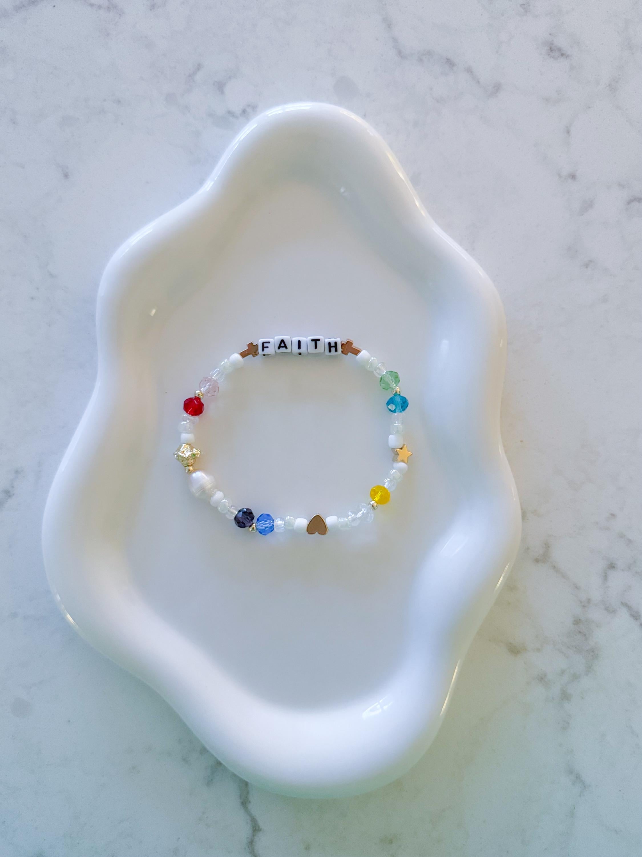 Beaded Evil Eye Bracelet: Customizable Religious Jewelry