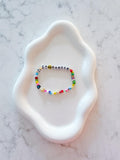 Fuck Cancer Bracelet Gold Plated Smiley Beaded Bracelet Strong AF Jewelry Motivational Bracelet Cancer Support Gift Survivor Gift